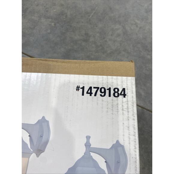 Project Source 14.37-in White 100W Max Outdoor Wall Lantern Frosted Glass Shade - Picture 2 of 10